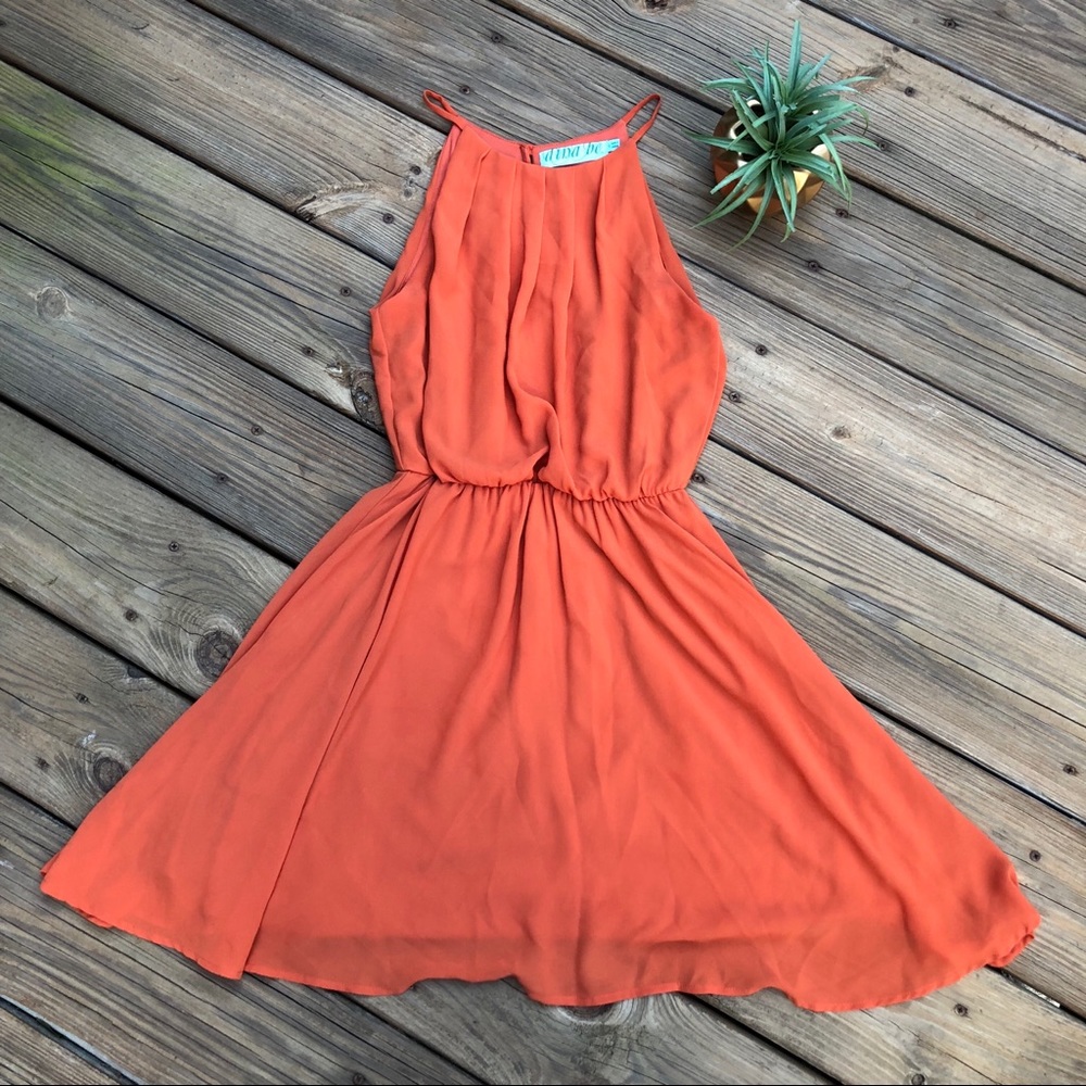 Francesca’s Orange dress Size Small
